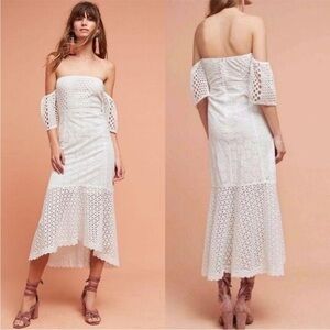 Farm Rio White Eyelet Dress